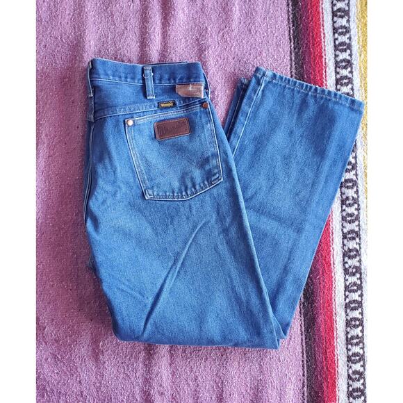 Vintage Wrangler Jeans Mens Full Fit 910Den 34x28.5 USA - Picture 1 of 6